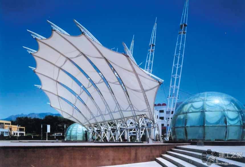 黄石车棚膜结构网架