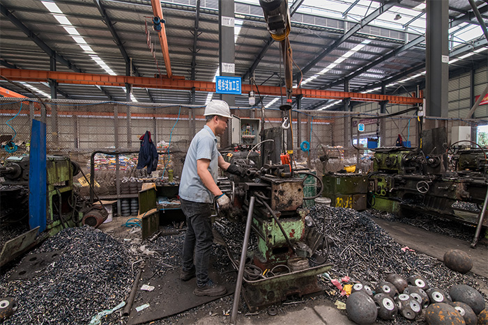 黄石网架配件-螺栓球加工车间